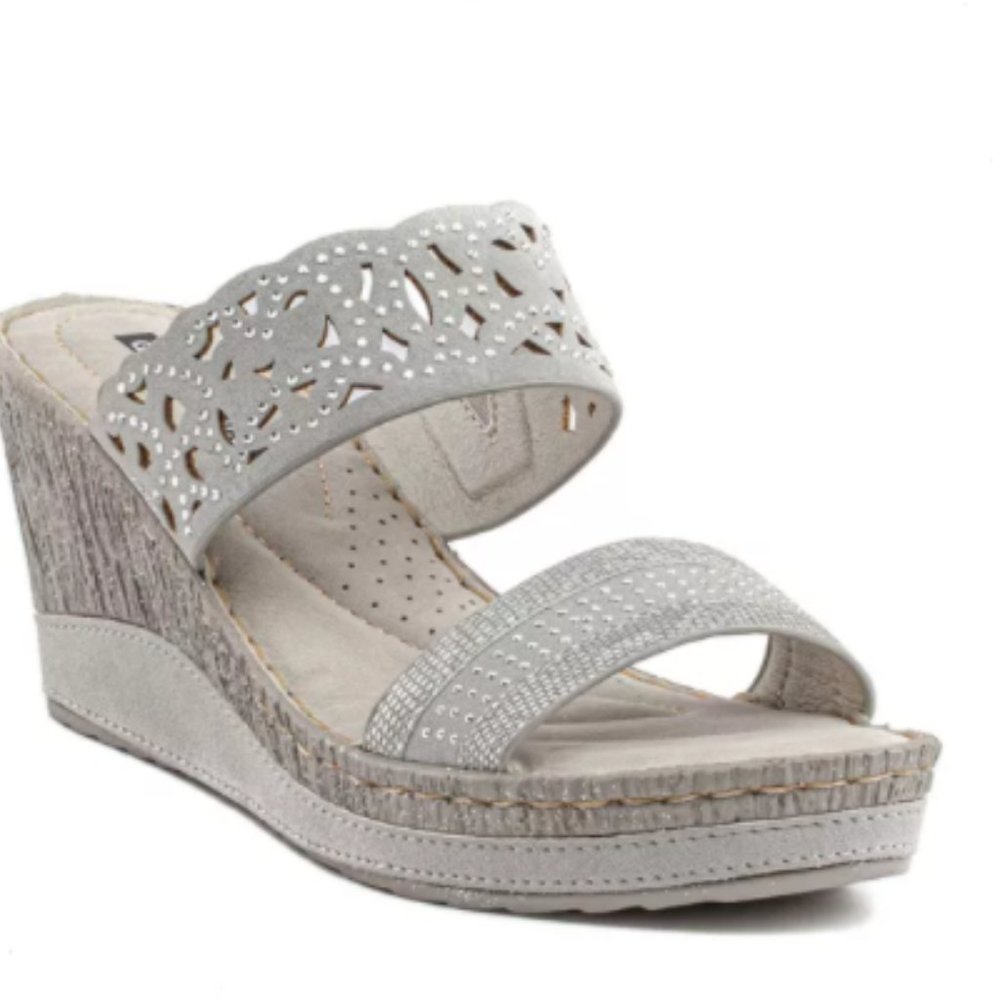 *SALE* Good Choice Rhea Grey Wedge 10M--9201